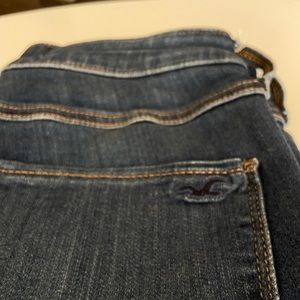 Dark Washed Holister High Rise Jean Leggings